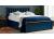 4ft6 Double Navy Blue Wood Ottoman Lift Up Bed frame 2